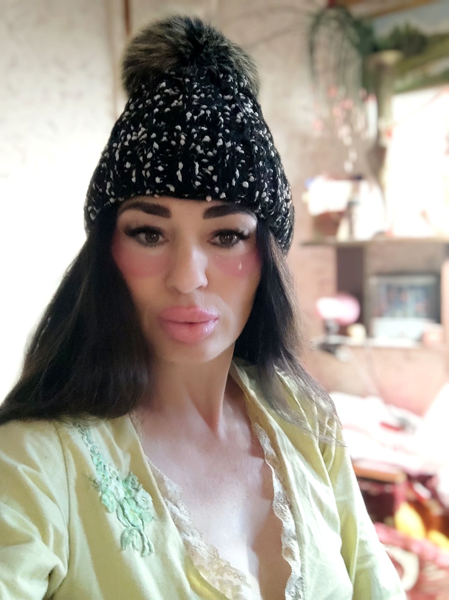 Шапка зимняя с мехом