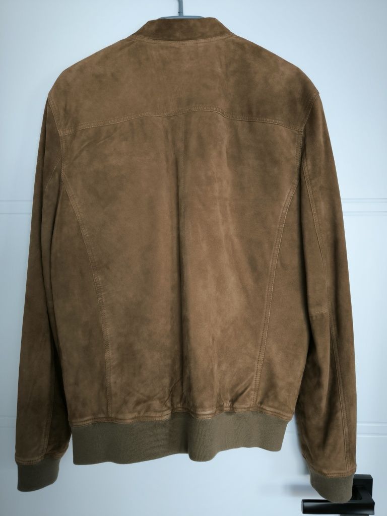 Kurtka bomber jacket suede Selected Homme