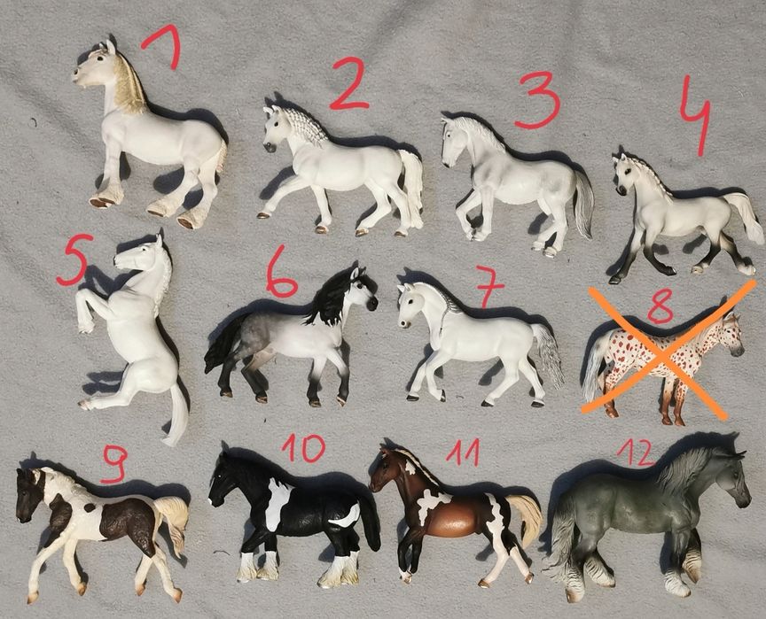 Figurki konie schleich modele collecta, mojo, kucyki, źrebaki