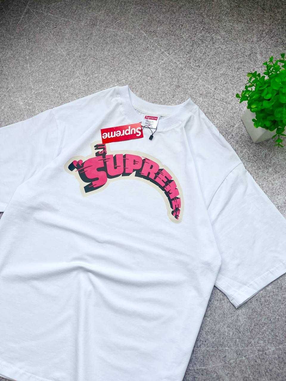 Біла Футболка Supreme з бірками (Супрім)