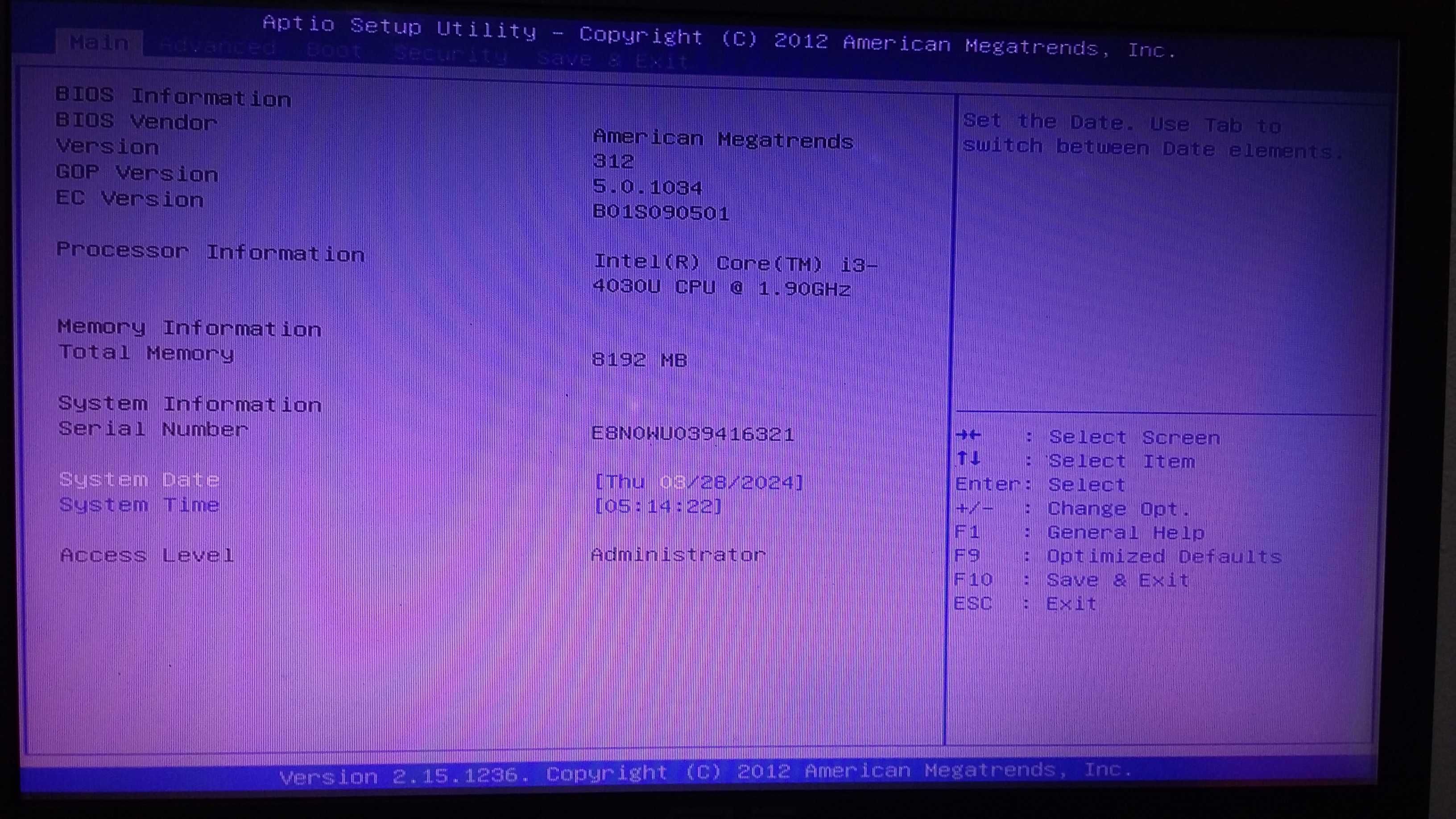 Notebook Asus 17", 8Gb RAM, i3 (para peças ) (4gb placa mãe)