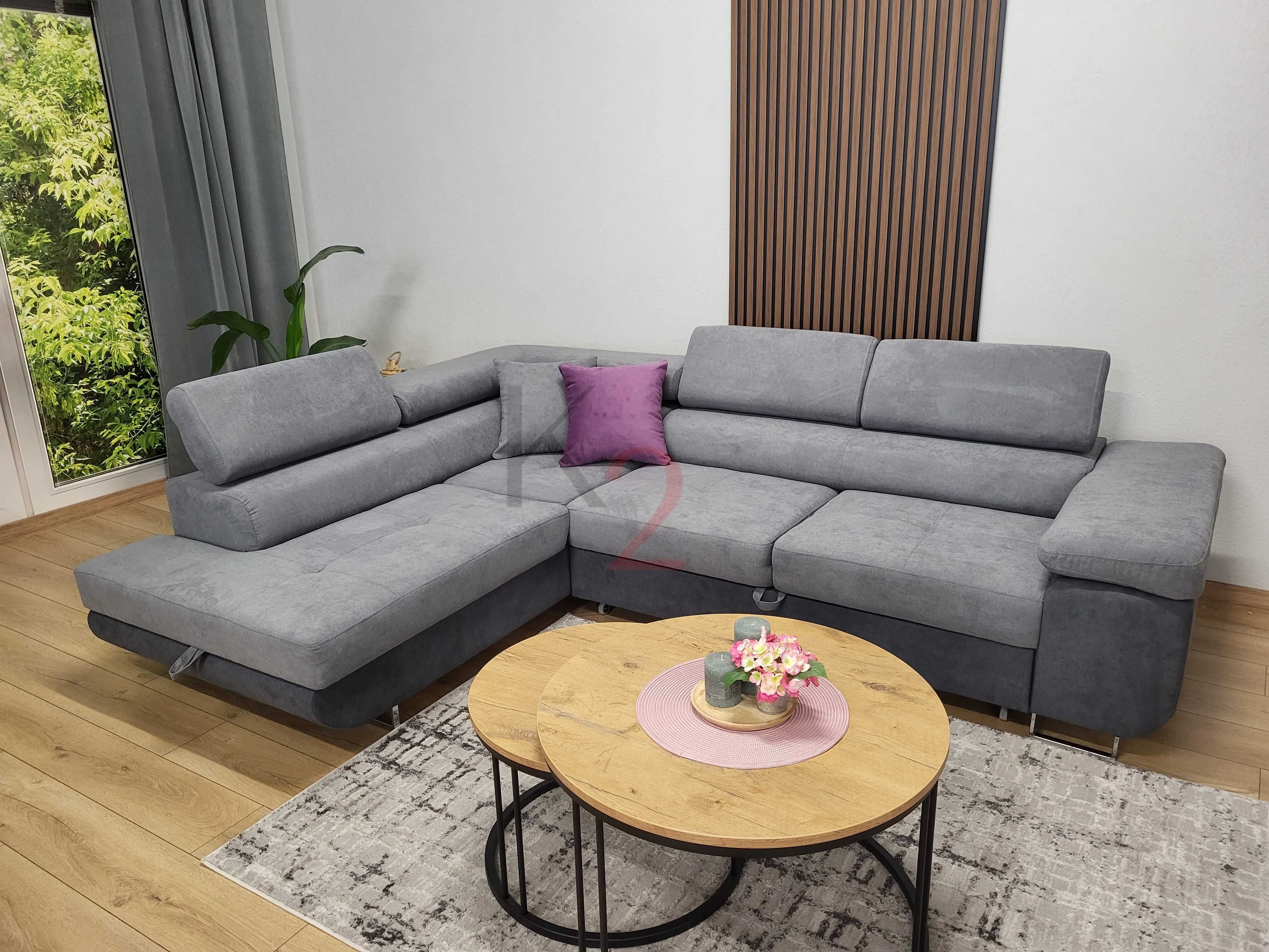 Narożnik ARTEON POD WYMIAR Kanapa Sofa Rogówka Funkcja Spania USB