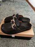 Klapki sabot TWINSET . Naturalna skora