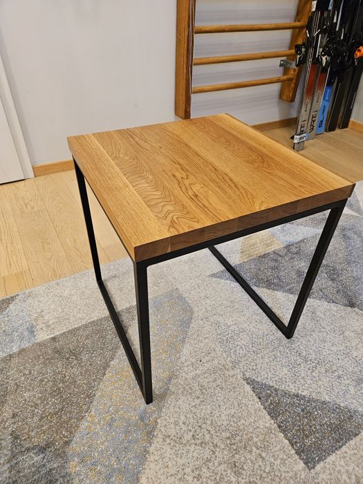 Stolik kawowy LITY DĄB loft -  55x50x50cm