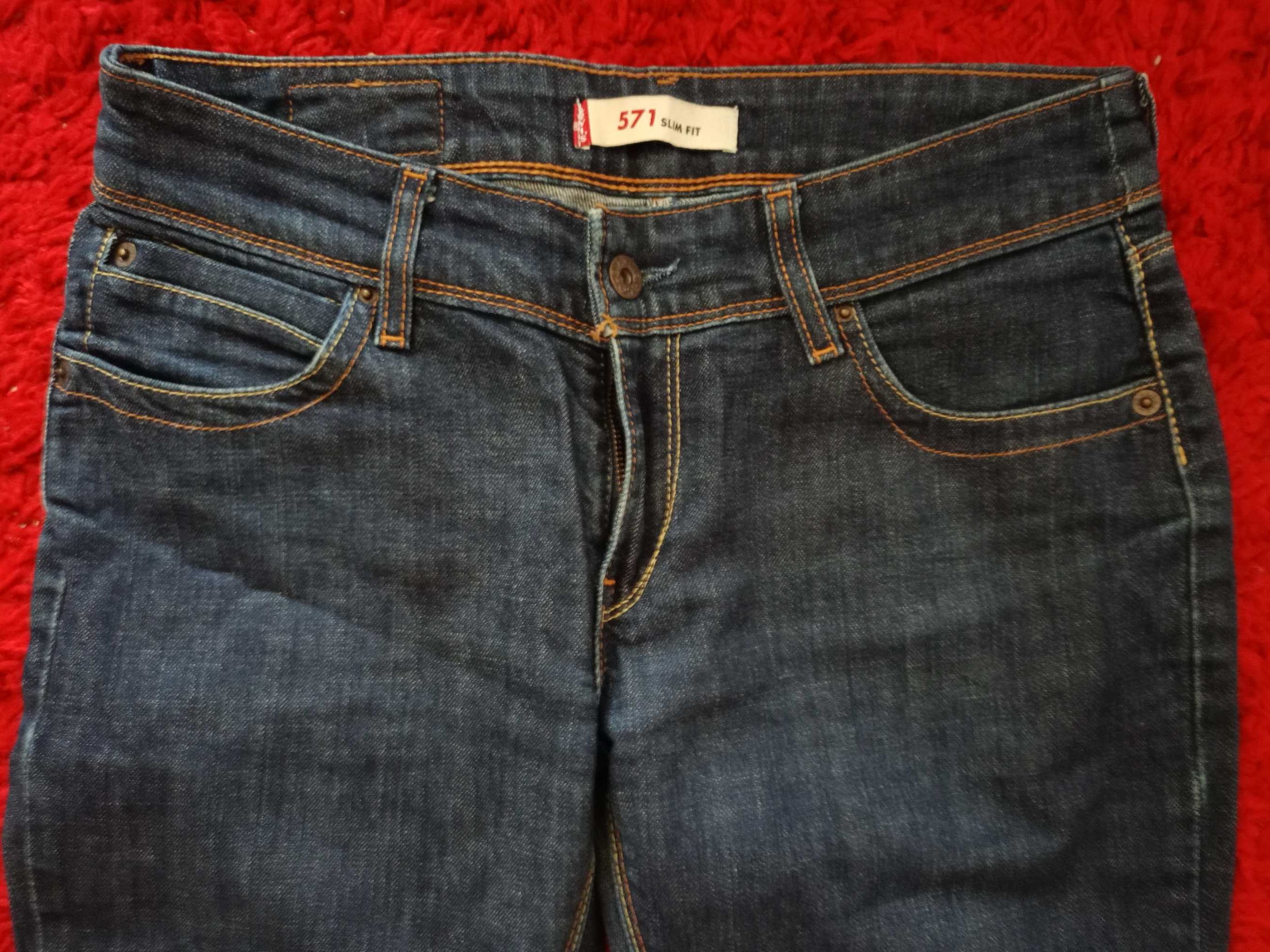 LEVI'S STRAUSS 571 SLIM FIT roz 30x32 Stan idealny Okazja