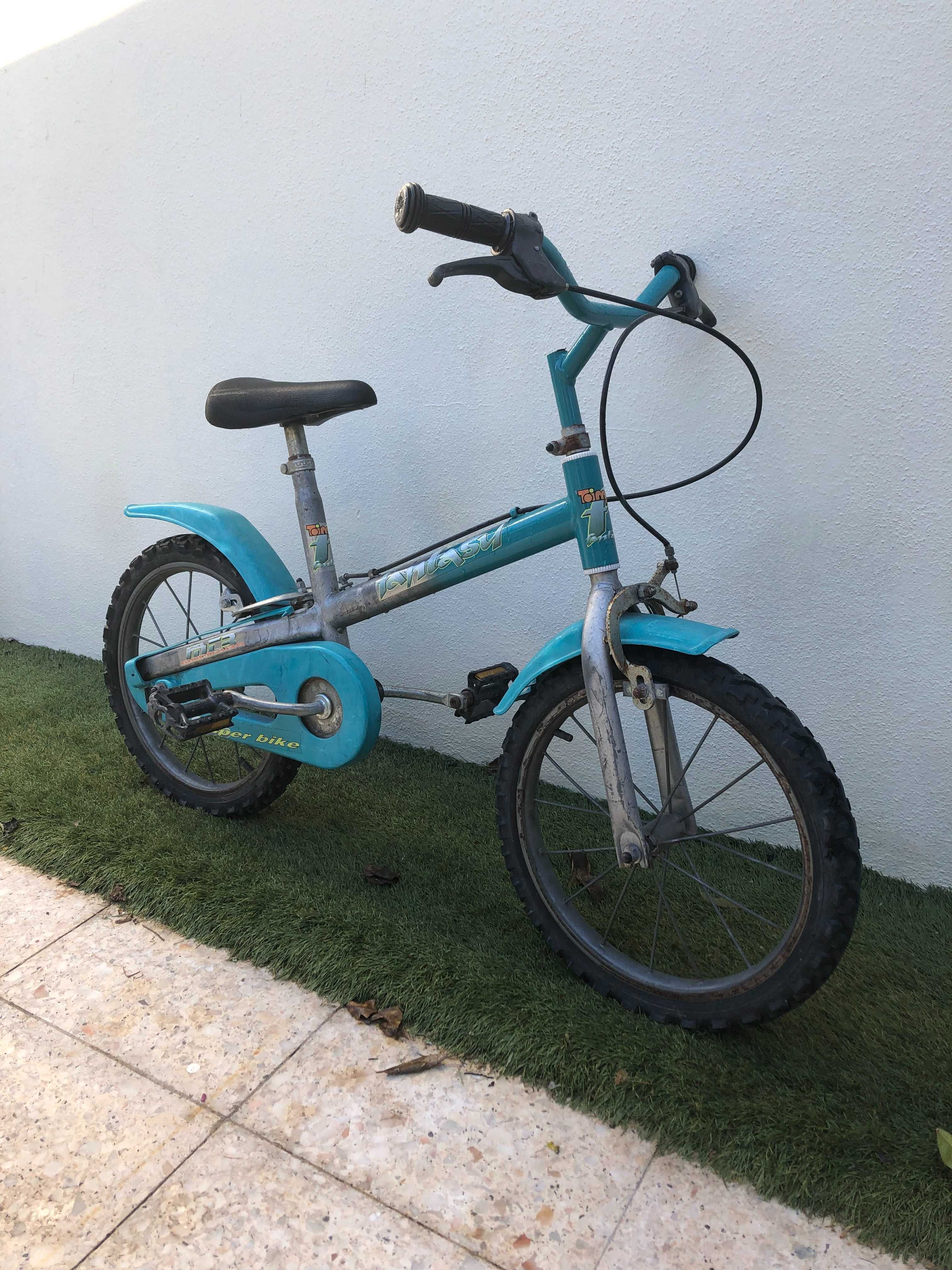 Bicicleta de criança Cor Azul e Cinzento