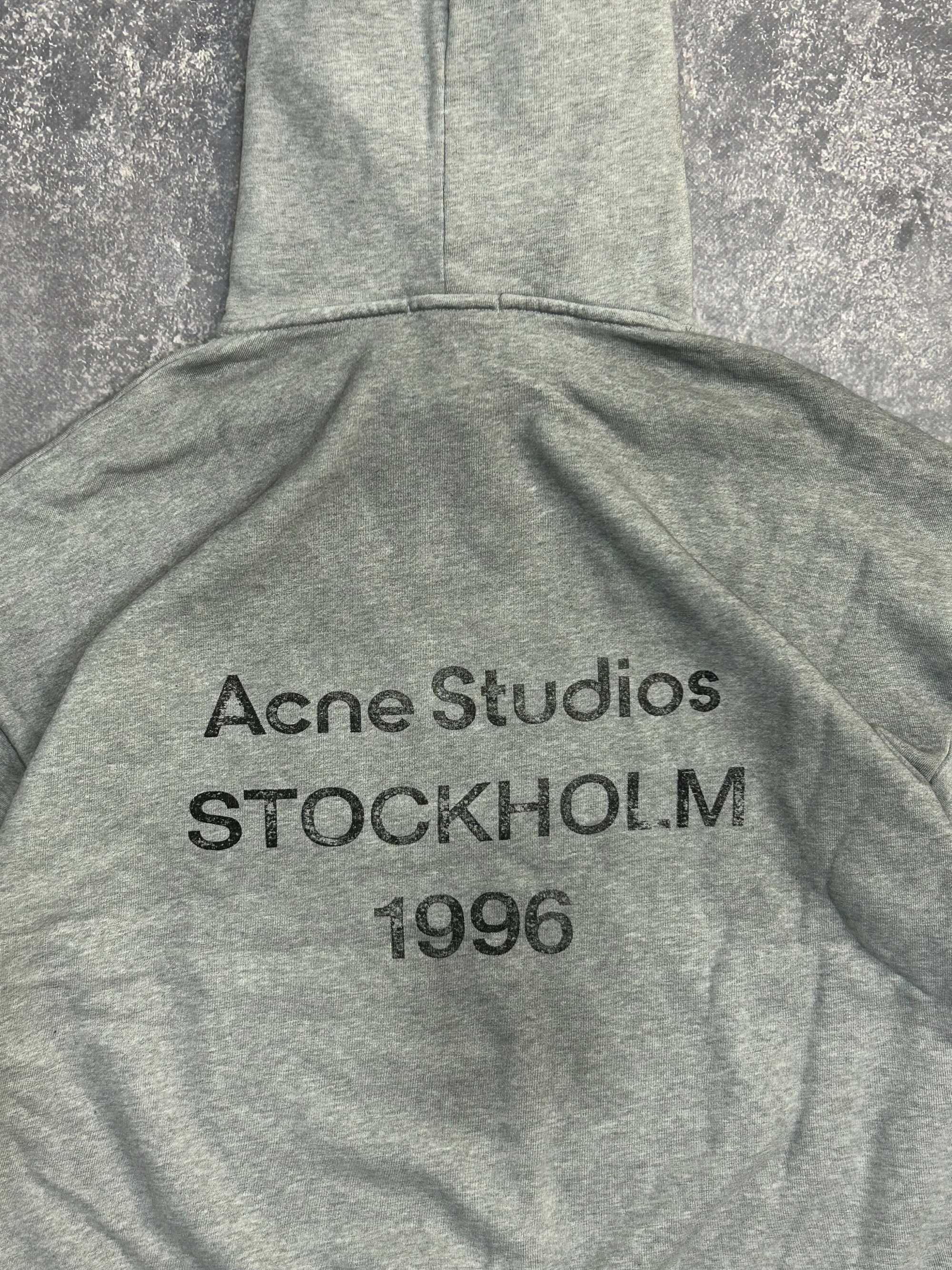 Acne Studios Stockholm 1996 Hoodie худі gray худи сіра кофта М С Л L S