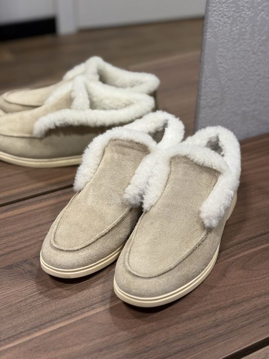 Зимні лофери натуральна замша