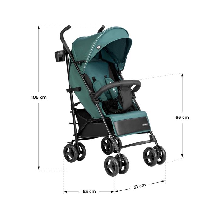 Wózek spacerowy Tulano Davos 35 Zielony/Szary