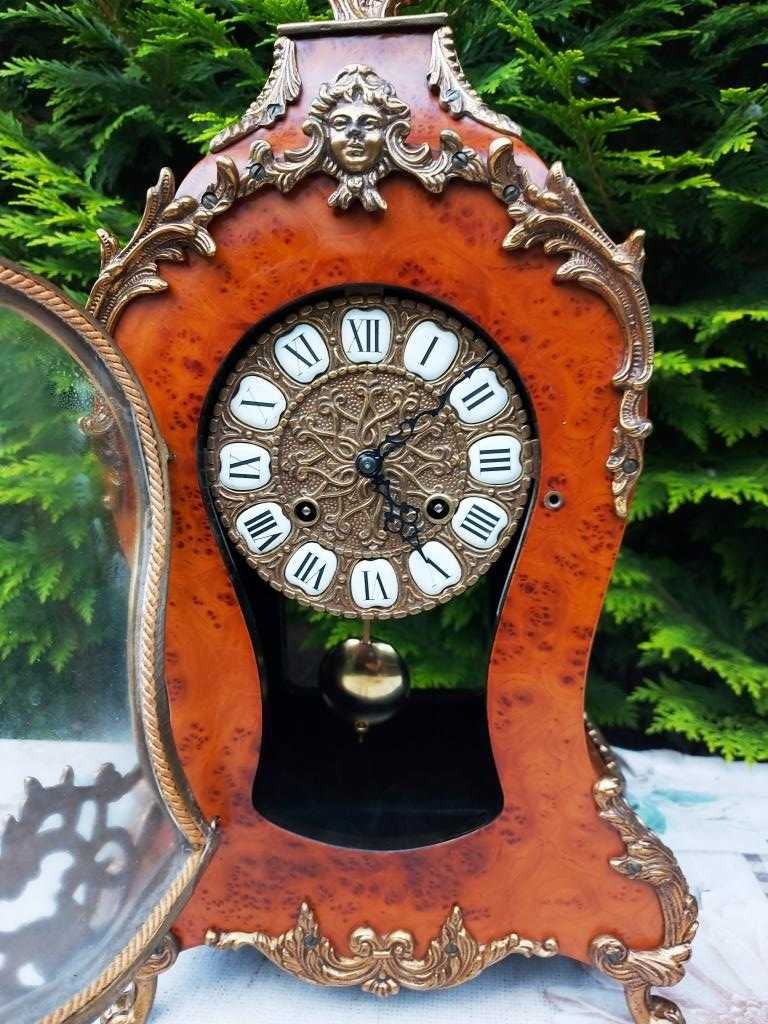 Stary zegar kominkowy Boulle Hermle nr 29F