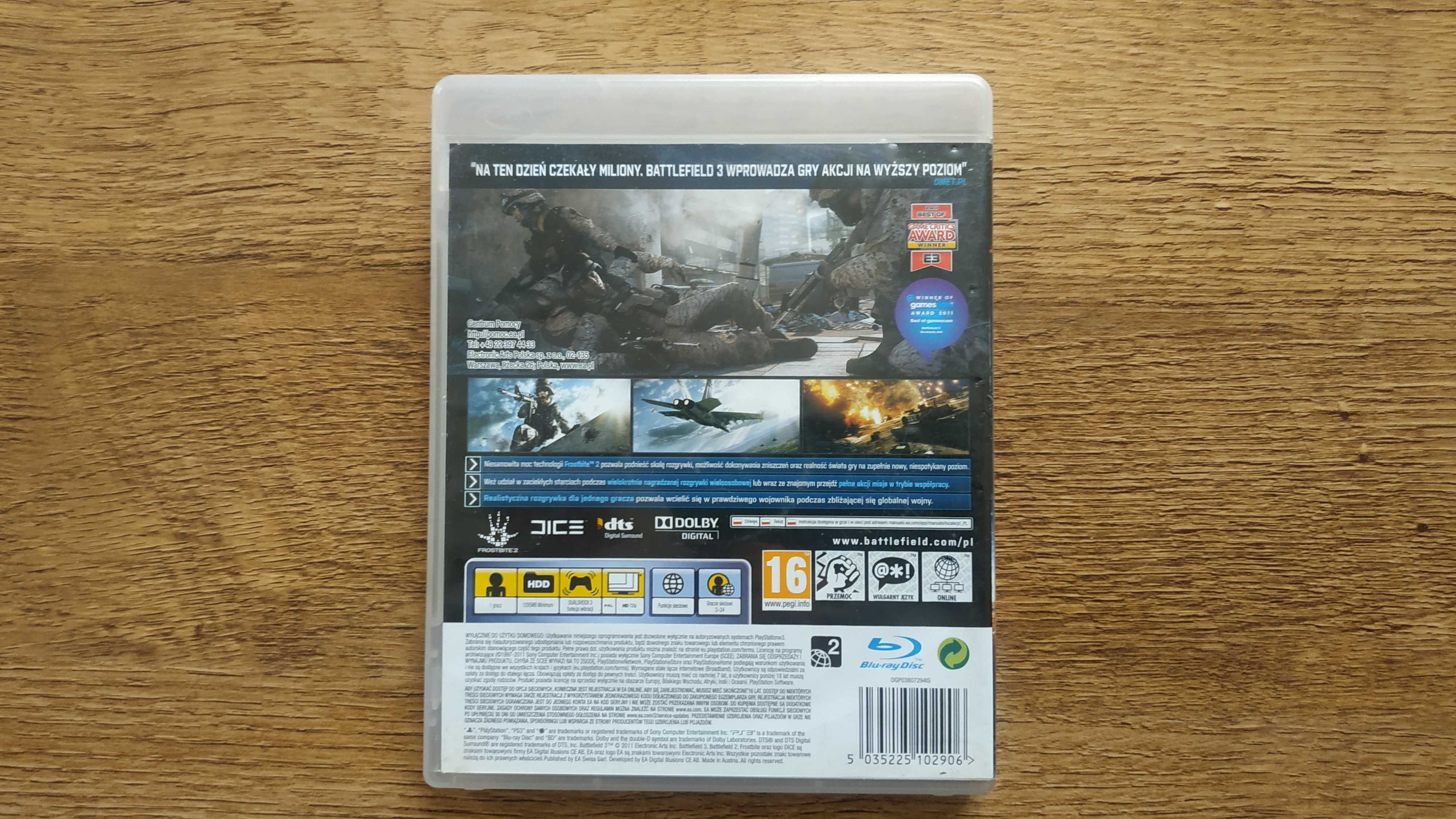 PS3 Gra Battlefield 3 PL