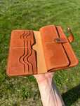 Ręcznie wykonany skórzany portfel damski long wallet