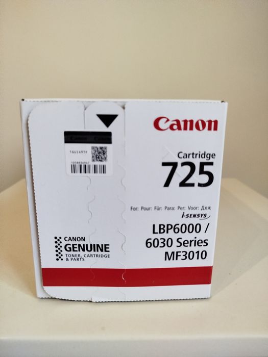 Canon 725 картридж НОВИЙ ОРИГІНАЛ, йшов в комплекті з принтером