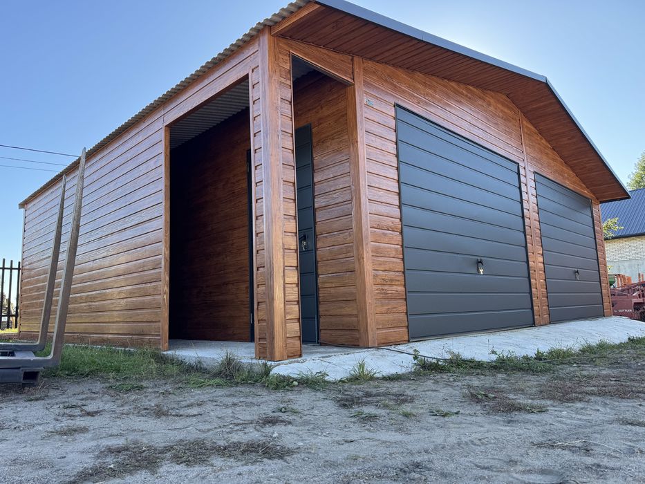 Garaz blaszany ocynkowany profil zamkniety