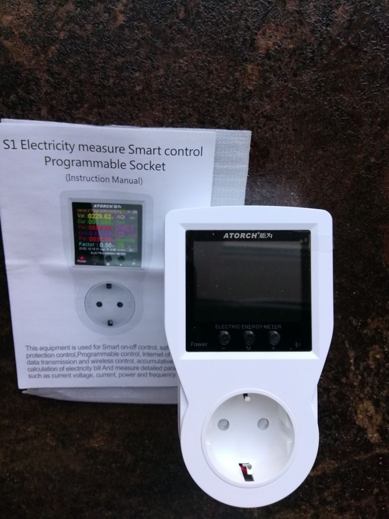 Комбо МФУ ATRH Тестер/Предохр.скачков напр./Смарт розетка wifi управл.