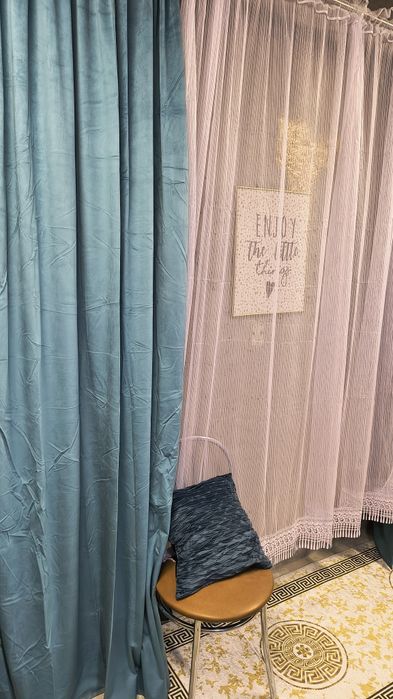 Zasłony nowe welurowe na taśmie marszczącej 145x250cm