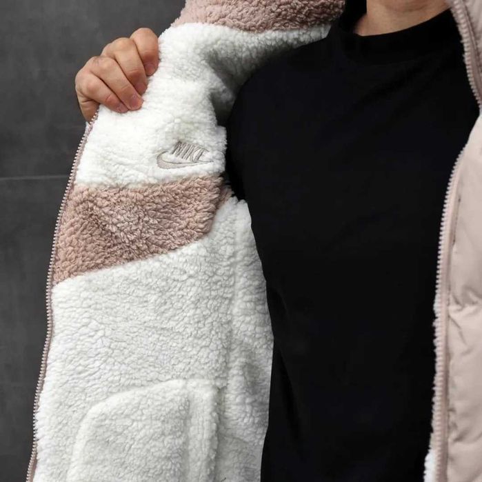 !Двосторонній! Пуховик Nike Nocta Beige White XS S M L XL XXL куртка