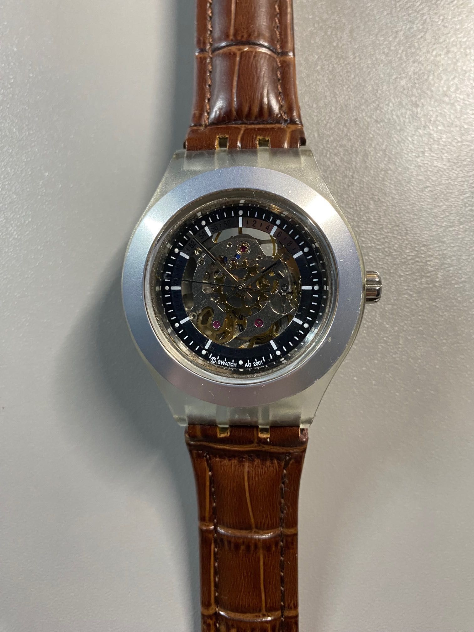 Zegarek Swatch Irony Diaphane  automatic bez paska