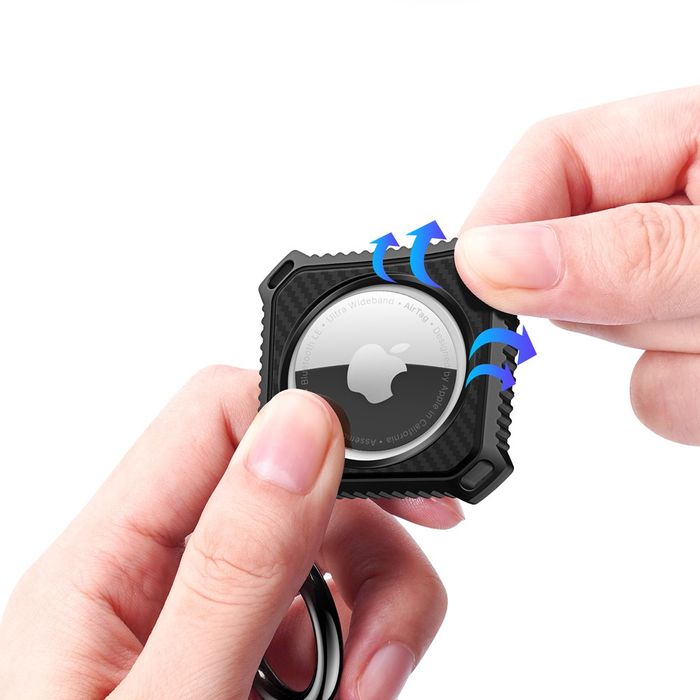 2x Etui do Apple AirTag Dux Ducis White + Black