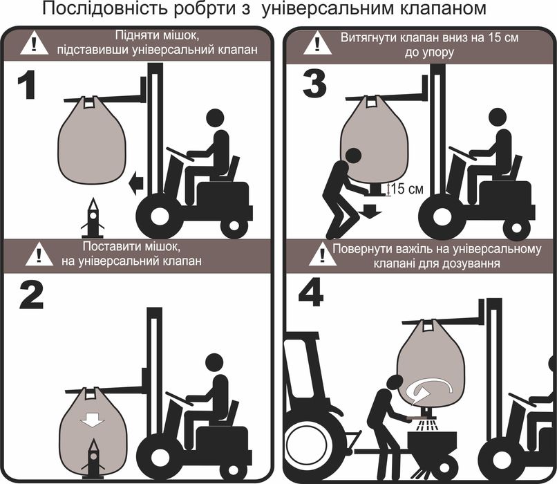 Клапан дозатор растариватель Биг Бегов с рукавом Заводское качество