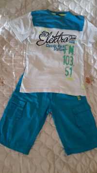 komplet szorty, krótkie spodnie coccodrillo t-shirt rozmiar 146