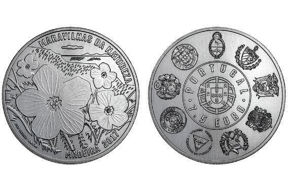 Maravilhas da Natureza - Moeda de 2017 - Madeira 7,5€