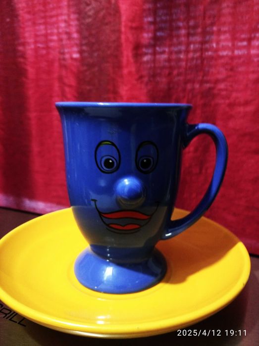 Кружка (чашка) чайна і блюдце. Пара. Кераміка.