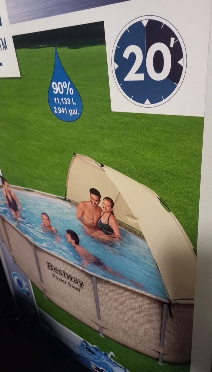 Piscina Bestway 1,07 m altura / 5.96 m de diâmetro