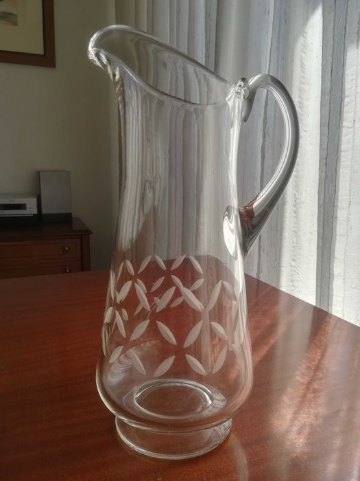 Jarro/garrafa de vidro antigos