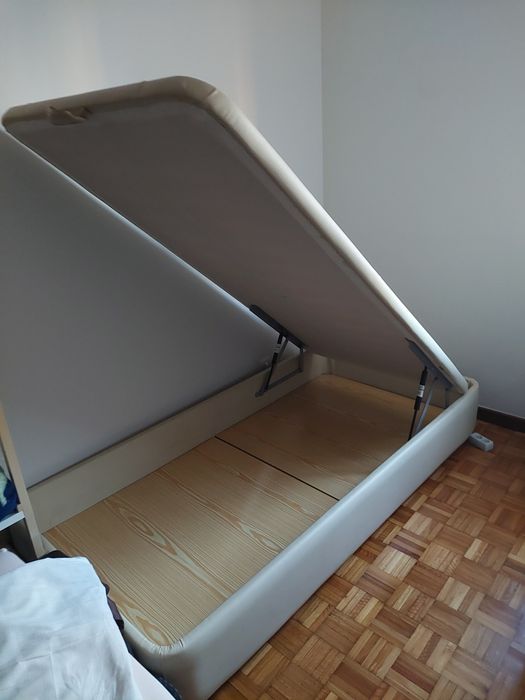 Cama solteiro sommier elevatório