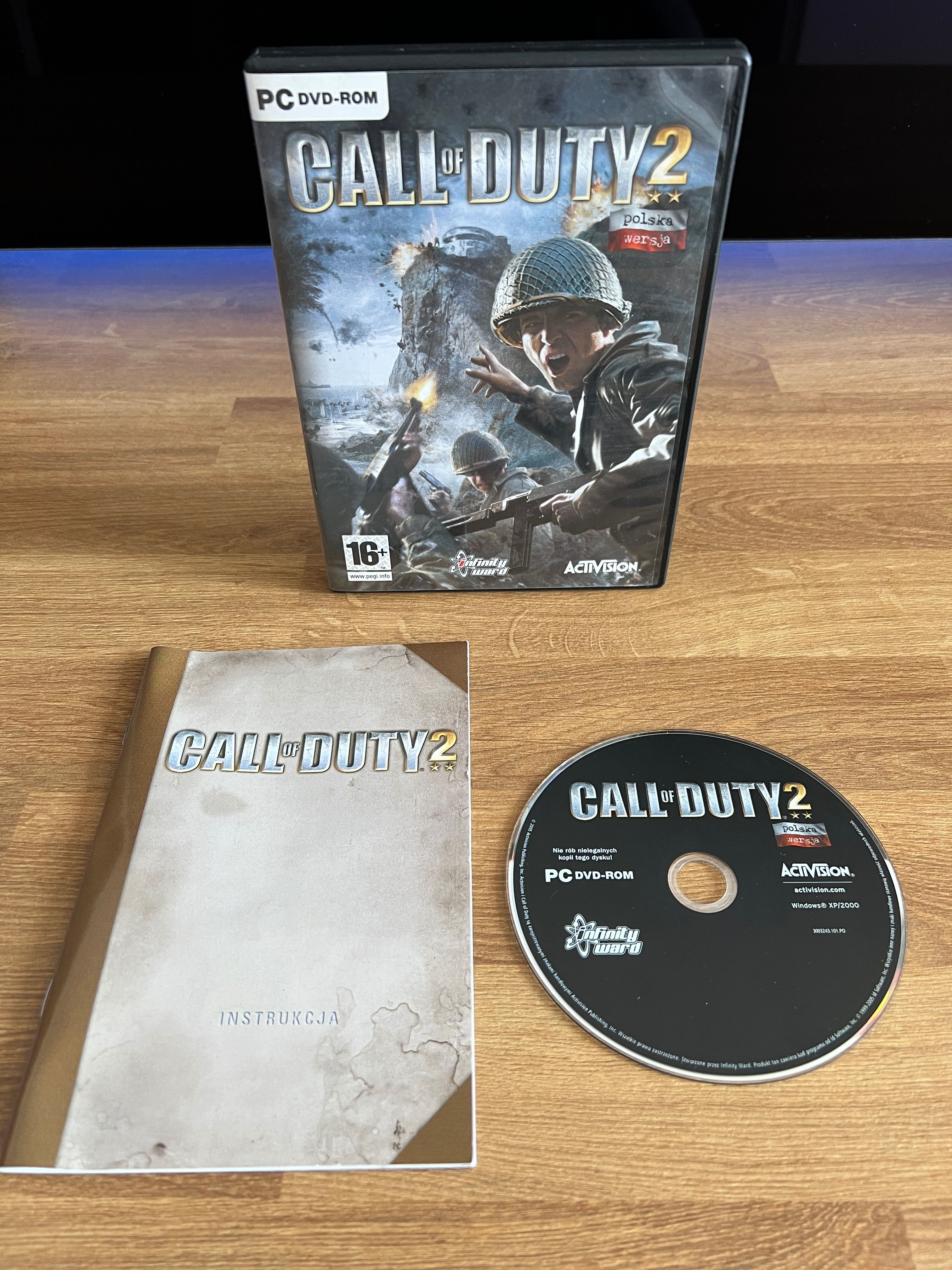 Call Of Duty 2 (PC PL 2005) CD BOX premierowe kompletne wydanie