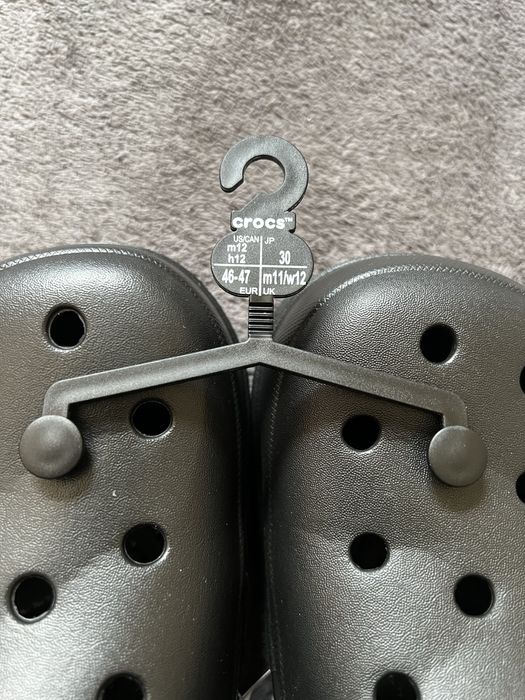 Оригінал нові чорні сабо крокси new crocs all terrain резинові тапочки
