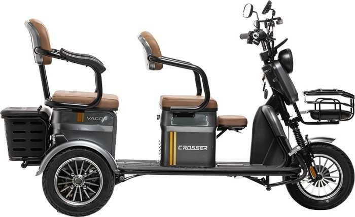 Електроскутер 3--містний VAGON Crosser TR-4 72V/20AH/800W 2025