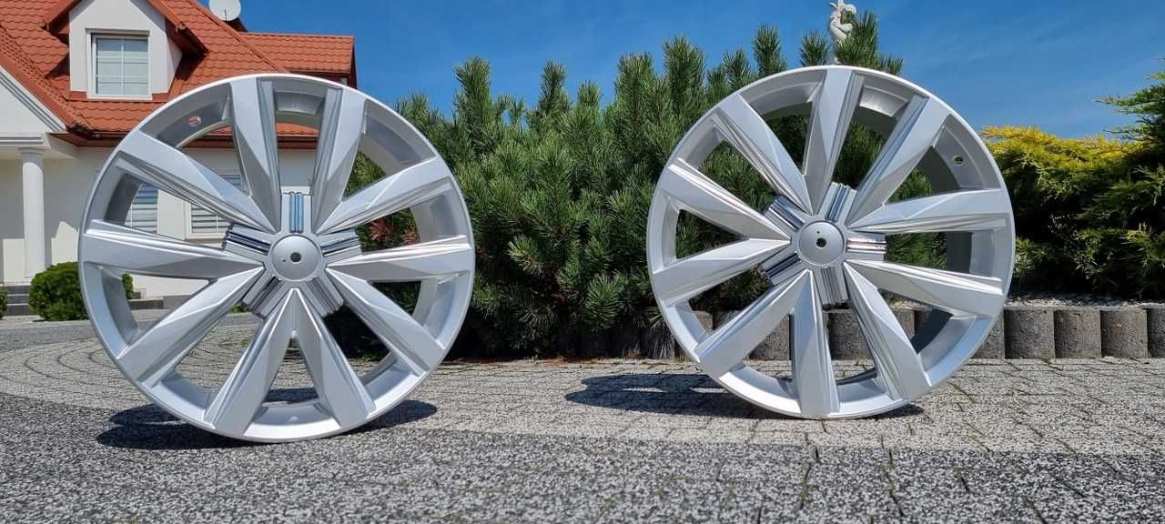 Nowe FELGI B1351 do BUS VW T5 T6.1 AMAROK 18 Cali Srebrne Wzmacniane