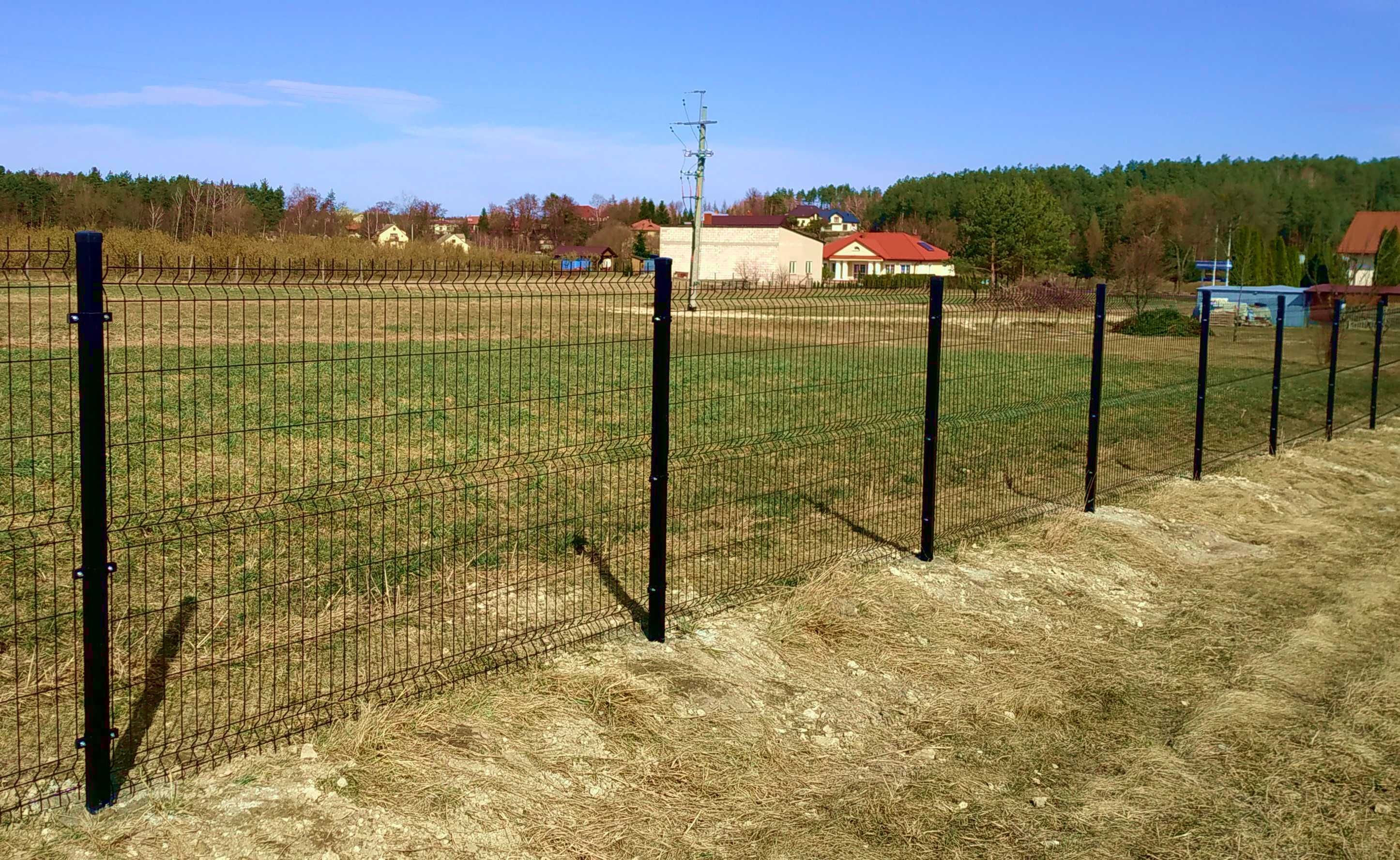 Panel ogrodzeniowy -- Ogrodzenia panelowe 153/250 fi4 Czarny, Grafit