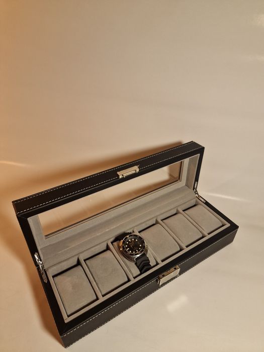 Futerał na 6 zegarków Skóra