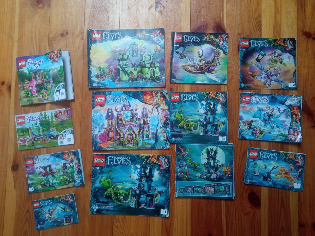 Klocki Lego Elves + Friends 13kg + Głowa Lego i Instrukcje