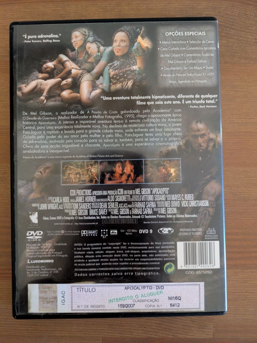 DVD " Apocalypto " 2006 (Como Novo)