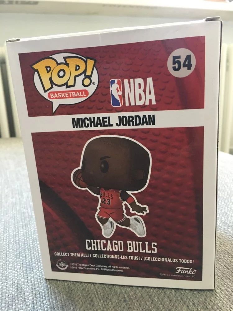 Figura Funko Pop Basquete, figura colecionável do Michael Jordan #54