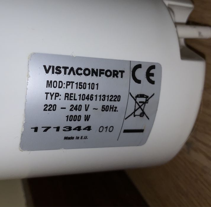 Aquecedor / Emissor de Calor - Eletrico - 1000W