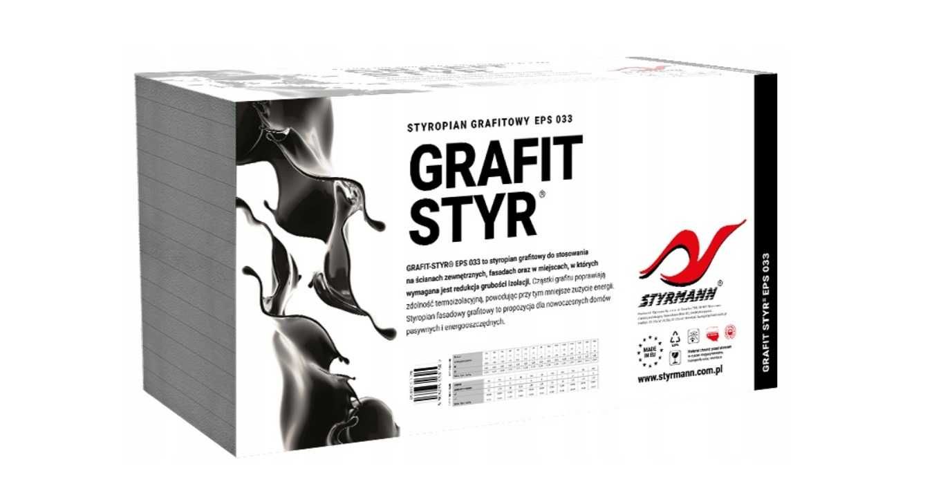 Styropian Styrmann Grafitowy EPS S 033 GRAFIT-STYR Fasada