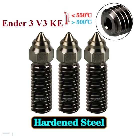 Сопло Ender-3 V3 SE/ KE  7 Spider/Еnder 5 S1 загартована сталь 0,4/0,6