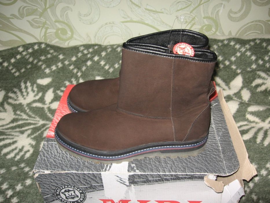 Продам сапоги зимние мида mida натуральная кожа нубук (новые)