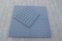 płyta gumowa sbr 50 x 50 40 mm, taras , balkon , plac zabaw, szara