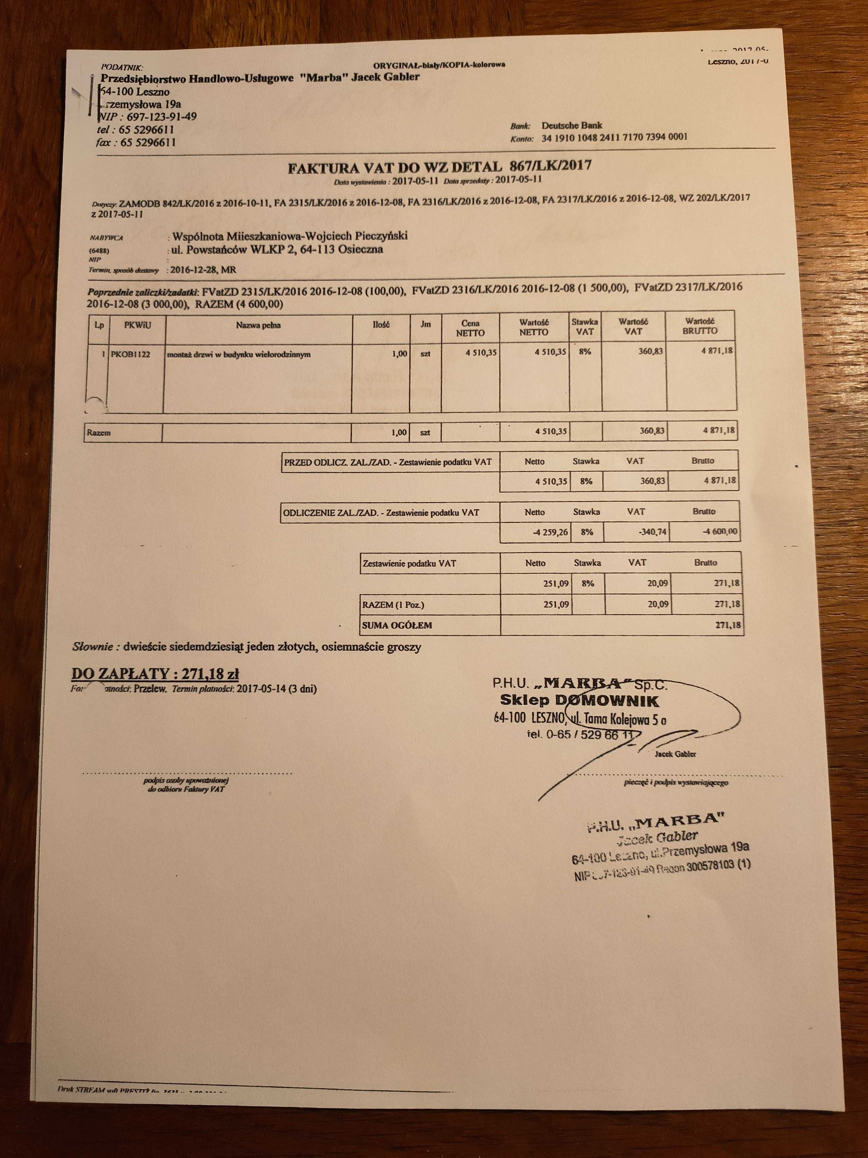 Drzwi dwuskrzydłowe zewnętrzne 90 L + 40 orzech ciemny + naświetlenie