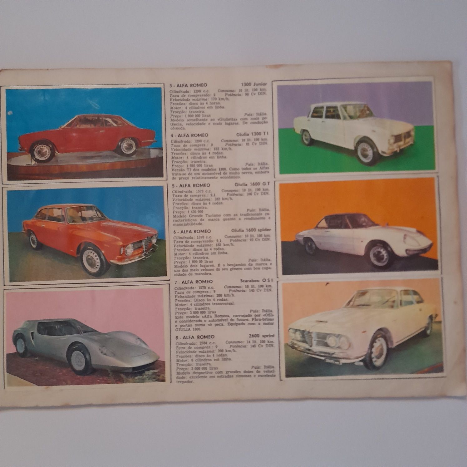 Caderneta de cromos Auto 1967.