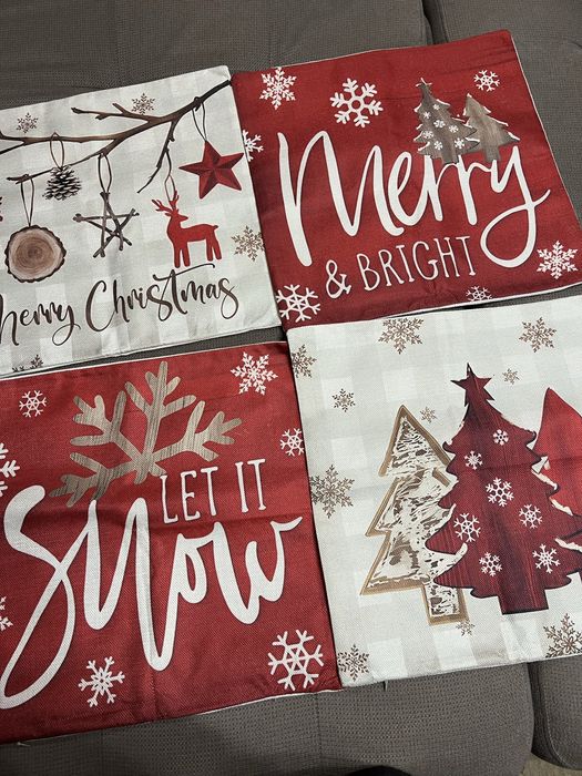 наволочки на подушки  декоративные новогодние