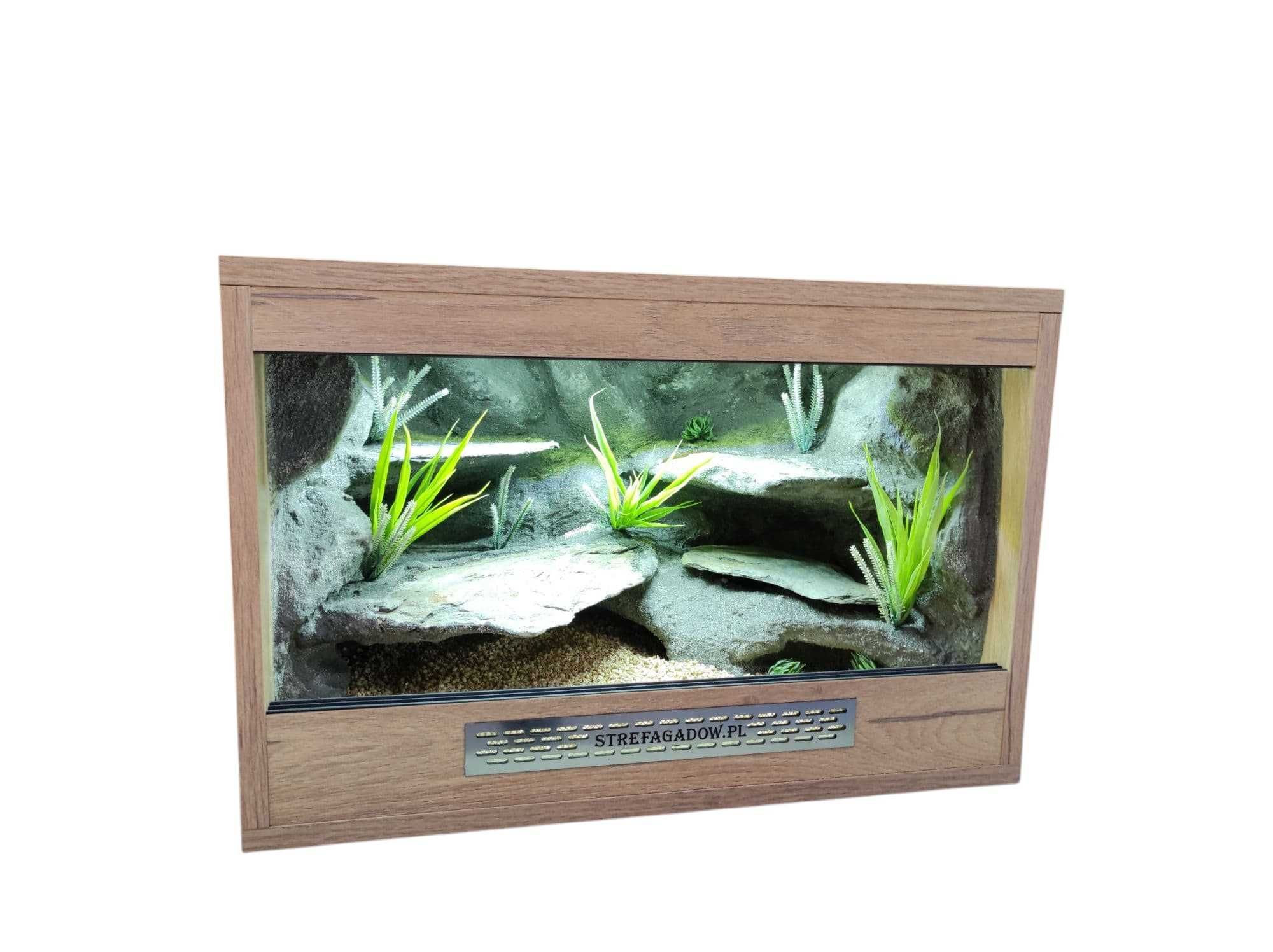 Terrarium pustynne nr717 60/40/40 dla gekona lamparciego DOSTĘPNE
