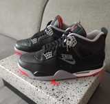 Jordan 4 czarne biale meskie jordany za kostkę retro flight obuwie