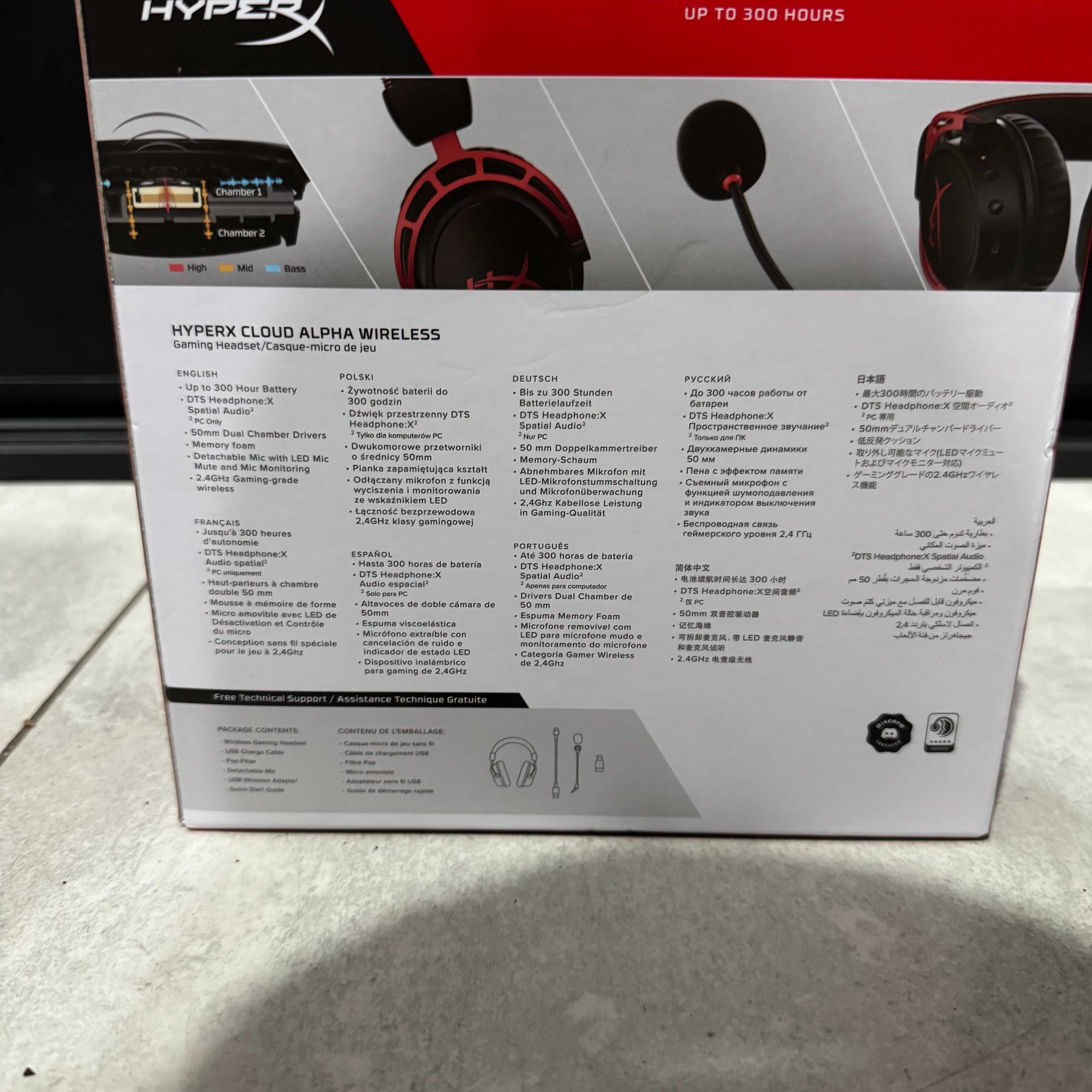 Słuchawki Gamingowe HyperX Cloud Alpha Wireless | Sprawne | Jak Nowe |